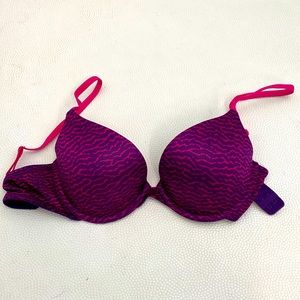 Maidenform 34C Purple and Pink Bra